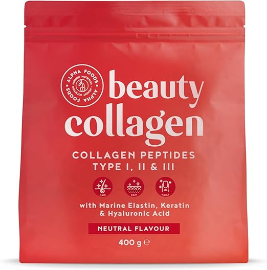 Collagen Powder + Keratin + Hyaluronic Acid Unflavoured 400g