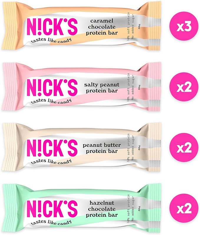 NICKS Mix of Protein Bars Low Carb Gluten Free