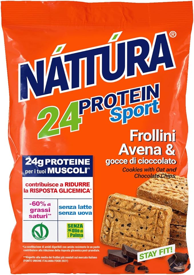 NATTURA Protein Sport Oat Shortbread with Chocolate Drops