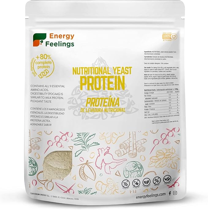 Energy Feelings Vegan Nutritional Yeast Protein Powder |