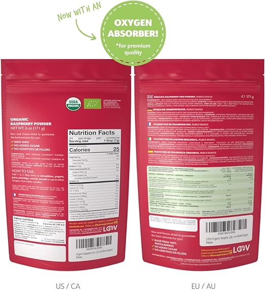 LOOV Organic Raspberry Powder