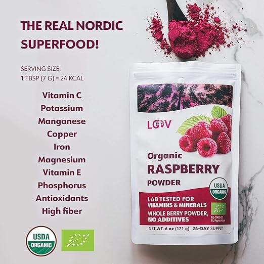 LOOV Organic Raspberry Powder