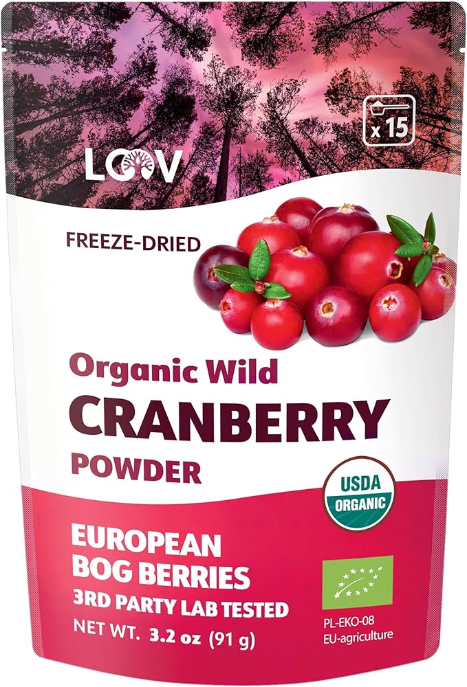 Loov Organic Wild Freeze-Dried Powder (90g) (Cranberry)