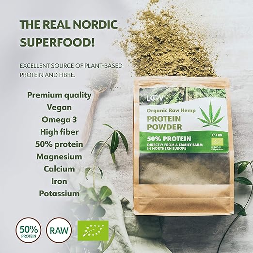 LOOV Organic Hemp Protein Powder, 1kg