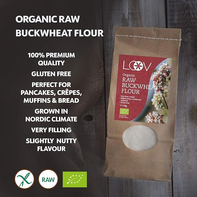 LOOV Untreated Buckwheat Flour, 1 kg