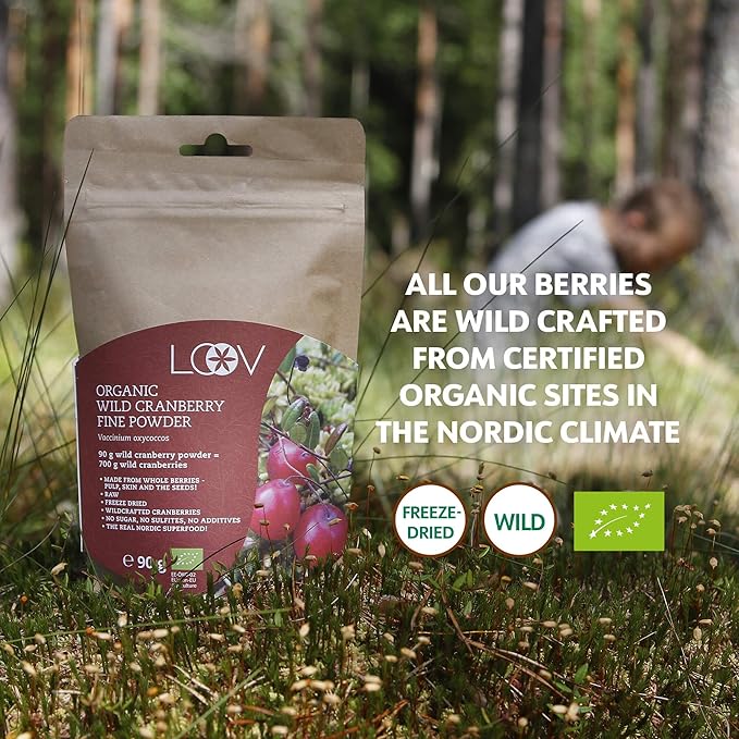 Loov Organic Wild Freeze-Dried Powder (90g) (Cranberry)